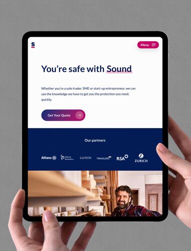 Sound Insurance Designed & Developed in Juvo | Our Work